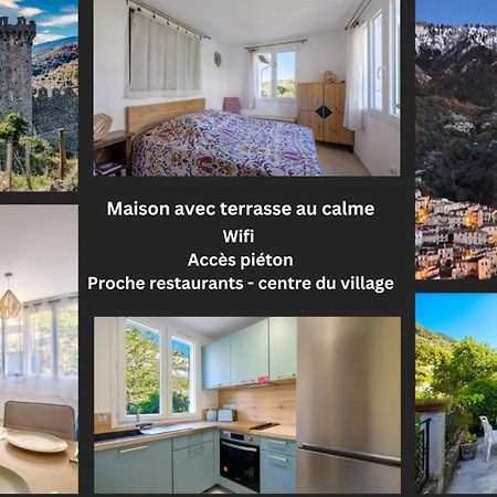La Tiniera A Luceram - Maison Renovee 2023- Terrasse - Wifi - Village Des Creches Exterior foto